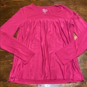 Old Navy Large SZ 10-12 Pink Empire Shirt
